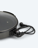 Elektrische Partypfanne Multipfanne Pizzapfanne XXL 42cm mit Deckel 1500W-4