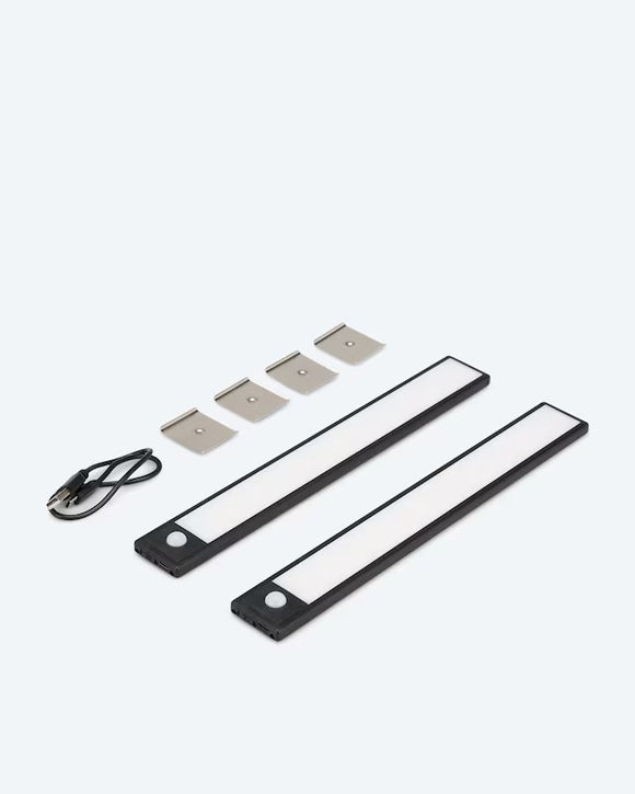 2x Sensor LED Unterbauleuchte 2er Set mit Bewegungsmelder Küchen Lichtleiste