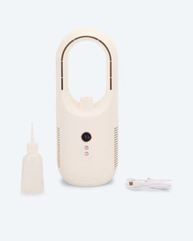 Akku-Ventilator mit Sprühfunktion Luftbefeuchter 6 Stufen USB Rutschfest Leise