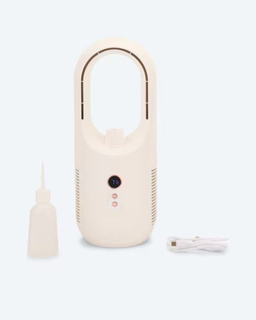 Akku-Ventilator mit Sprühfunktion Luftbefeuchter 6 Stufen USB Rutschfest Leise