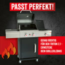 LANDMANN Modulus Grillrostsystem Triton 2.1 Pizzastein WOK Grillspießset-5