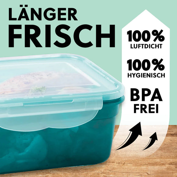GOURMETmaxx Klick-it Aufbewahrungsdosen-Set Grün