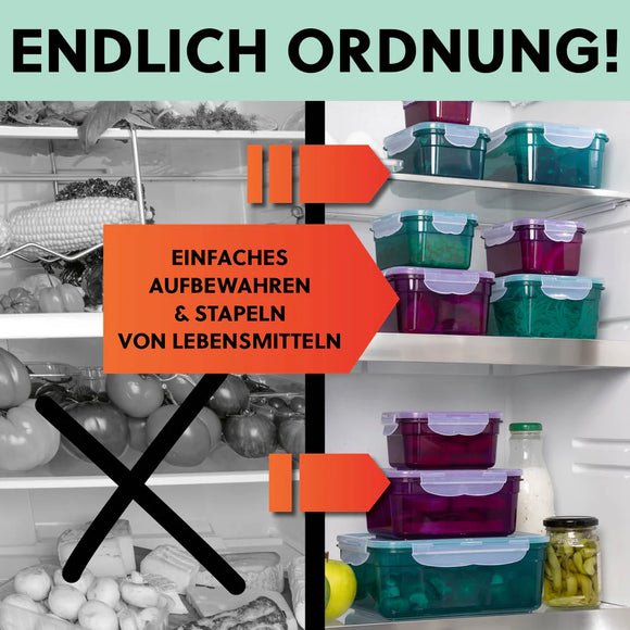 GOURMETmaxx Klick-it Aufbewahrungsdosen-Set Grün