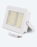 High-Power Solar LED-Strahler Leuchte Lampe 5 Leuchtfunktionen 2000LM IPX3 Weiß-1