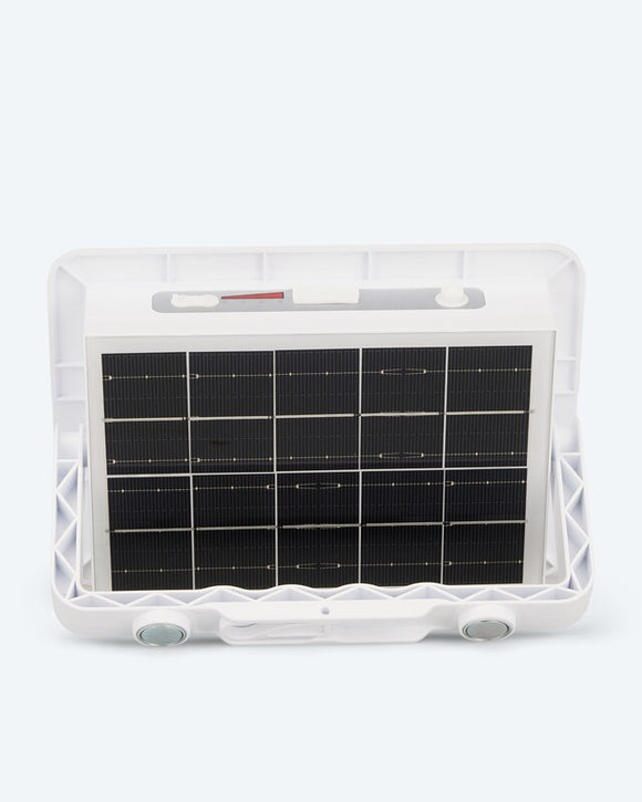 High-Power Solar LED-Strahler Leuchte Lampe 5 Leuchtfunktionen 2000LM IPX3 Weiß
