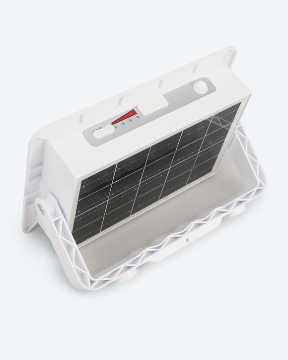 High-Power Solar LED-Strahler Leuchte Lampe 5 Leuchtfunktionen 2000LM IPX3 Weiß