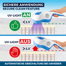 CLEANmaxx Milben-Handstaubsauger Antimilben-Sauger mit UV-C-Licht & Filter ROT-5