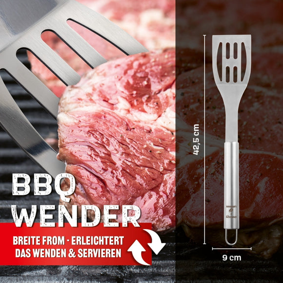 Landmann Grillbesteck-Set 6-teilig Grillkoffer Edelstahl Silber 35 cm