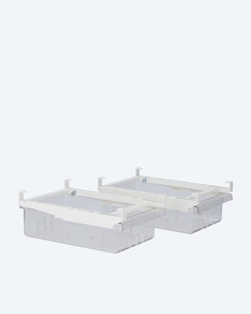 Kühlschrank Schublade 2tlg ausziehbar Organizer mit Halterung Ordnungssystem