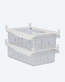 Kühlschrank Schublade 2tlg ausziehbar Organizer mit Halterung Ordnungssystem-2