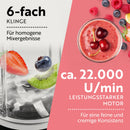 GOURMETmaxx Nutrition Mixer Smoothie Maker Standmixer Milchshaker 11-tlg. 1000W-6