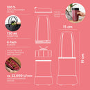 GOURMETmaxx Nutrition Mixer Smoothie Maker Standmixer Milchshaker 11-tlg. 1000W-5