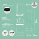 Standmixer Smoothie Maker Mixer Blender Crusher Edelstahl Klingen Shaker 400W-7