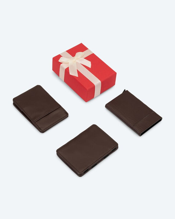 Magic Wallet Herren 3in1 Geldbörse RFID Schutz magnetisch Kartenetui Slim