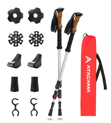 Wanderstöcke faltbar Carbon Aluminium Trekking
