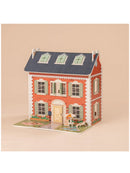 ROBUD 3 in 1 Puppenhaus aus Holz für Kinder mit Zubehör Möbel Geschenk-5