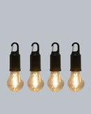LED Outdoor Glühbirnen 4er Set wiederaufladbar warmweiß Garten Beleuchtung-2