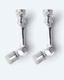 2x Multifunktionaler Wasserhahn 2 Wasserauslassmodi Strahlregler Bad Küche-2