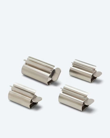 4x Tubenpresse Tubenentleerer Edelstahl Tubenquetscher Tubenausdrücker Auspress