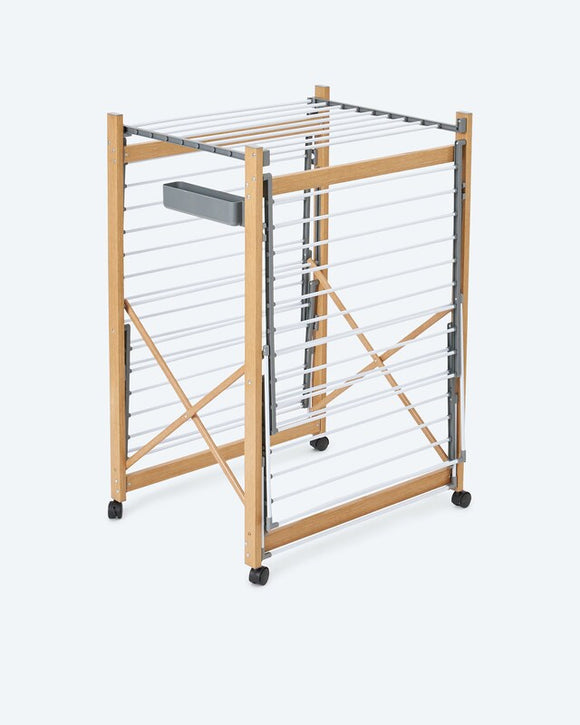 Wäscheständer Comfort 2.0 Wäschetrockner mit Rollen Faltbar 30 kg belastbar