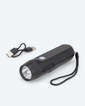 Kaufen schwarz Kurbel Taschenlampe Dynamo LED Notfalllampe Camping Outdoor Aufladbar Kurbel USB