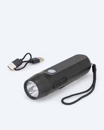 Kaufen schwarz Kurbel Taschenlampe Dynamo LED Notfalllampe Camping Outdoor Aufladbar Kurbel USB