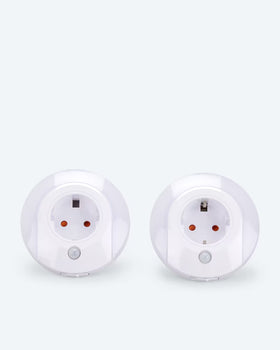 2x Steckdosenlicht mit Bewegungsmelder VDE-Stecker Einstellbar AUTO-Modus 3000K