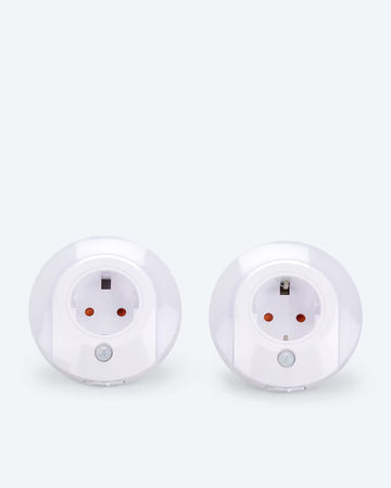 2x Steckdosenlicht mit Bewegungsmelder VDE-Stecker Einstellbar AUTO-Modus 3000K