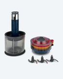 Akku Zerkleinerer 4in1 elektrisch Gemüseschneider Multizerkleinerer USB Kompakt-3
