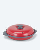 3in1 Mikrowellenkocher Mikrowellen Pfanne Mikrowellengrillpfanne Dunkelrot-4