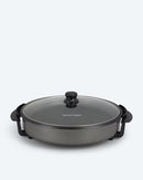 Elektrische Partypfanne Multipfanne Pizzapfanne XXL 42cm mit Deckel 1500W-1