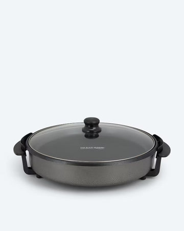 Elektrische Partypfanne Multipfanne Pizzapfanne XXL 42cm mit Deckel 1500W