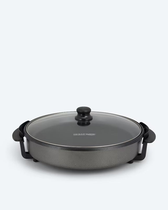 Elektrische Partypfanne Multipfanne Pizzapfanne XXL 42cm mit Deckel 1500W