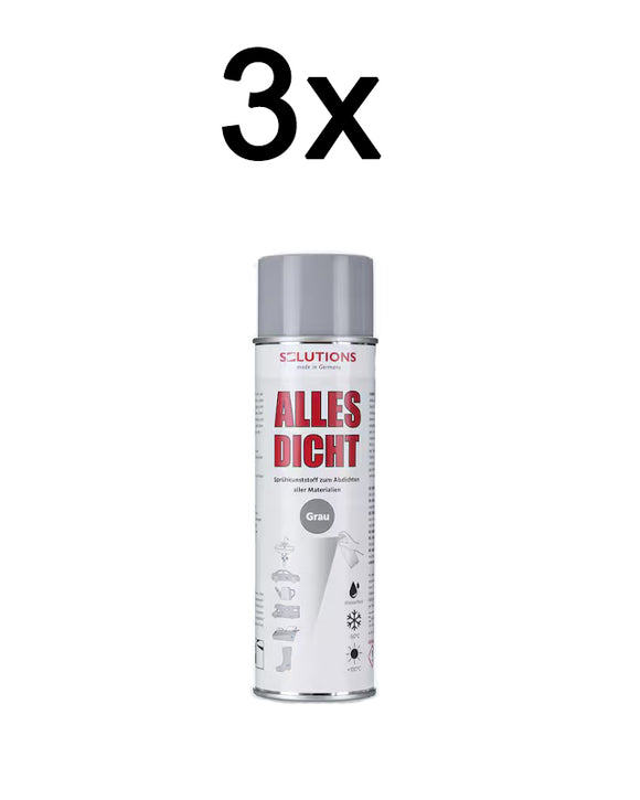 3x Alles Dicht Spray 500ml Dichtspray Abdichtung wasserdicht Flüssigkunststoff