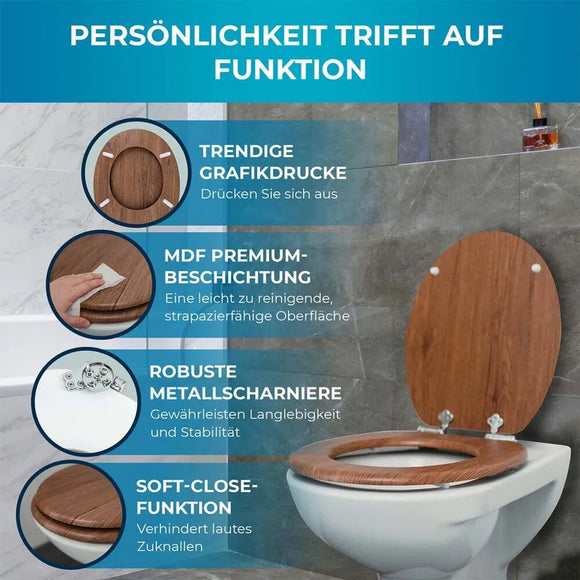 BENKSTEIN WC Toilettendeckel Absenkautomatik Treibholz