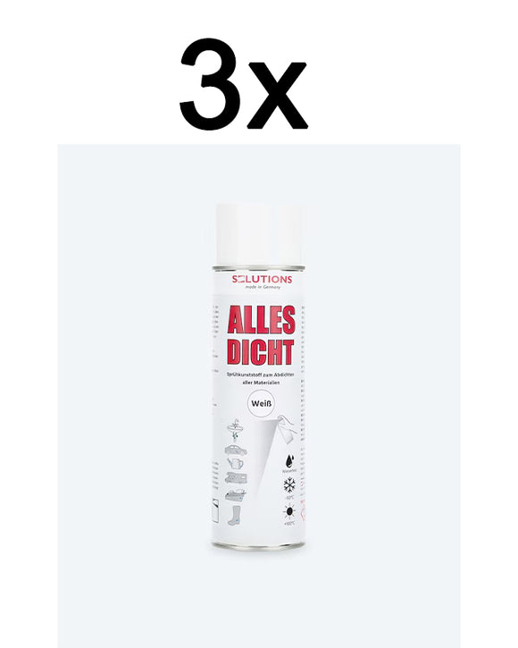 3x Alles Dicht Spray 500ml Dichtspray Abdichtung wasserdicht Flüssigkunststoff
