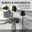 N8WERK USB-Tischleuchte LED-Akku-Tischlampe Dimmbar IP54 Touch-Funktion WEIß-6