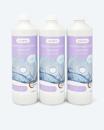 Waschmaschinenreiniger 3x1L Entkalker Hygiene Reiniger Maschine Pflege Set