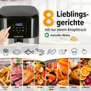 GOURMETmaxx Heißluft-Fritteuse Digital 6,2L 1500W mit 8 Programmen Schwarz-3