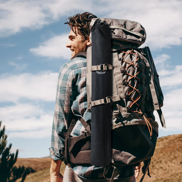 Campinghocker Stuhl 3-beinig Kompakt bis 102 kg mit Schultergurt Outdoor Camping