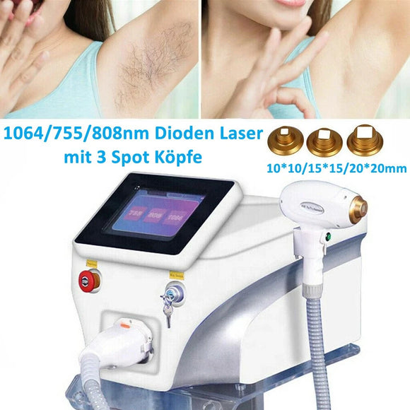 Diodenlaser-Haarentfernungsgerät Laser Dauerhafte Haarentfernung 3 Wellenlängen