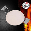 LANDMANN Pizzastein Brotbackstein 30,5 cm Backofen Grillstein Backstein Set-1