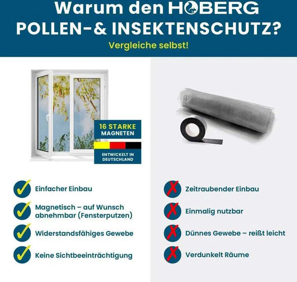 Pollenschutz Moskitonetz Fliegengitter für Fenster