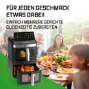 GOURMETmaxx Vertikale Doppelkammer-Heißluftfritteuse 12L-9