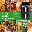 GOURMETmaxx Vertikale Doppelkammer-Heißluftfritteuse 12L-11