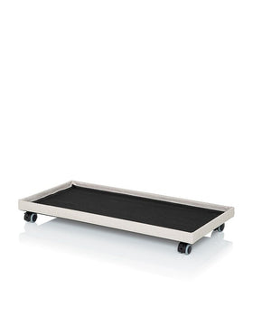 Kaufen beige Rollenuntersatz 4 Lenkrollen mit Feststellbremsen 150 kg Tragfähigkeit Transport