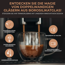 Exitoso Gläser 6er Set doppelwandig Thermogläser Kaffee Tee Froze Latte Smoothie-6