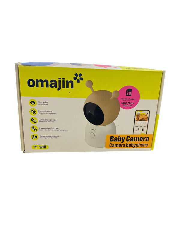 Omajin OBC-01-EC Baby-Kamera mit 64GB-SD-Karte ‎Wi-Fi