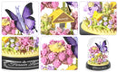 Schmetterling Blumen Bausteine Set 582 Teile Blumenstrauß mit Kuppel und Sockel-6