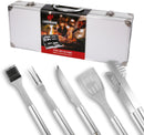 Landmann Grillbesteck-Set 6-teilig Grillkoffer Edelstahl Silber 35 cm-1